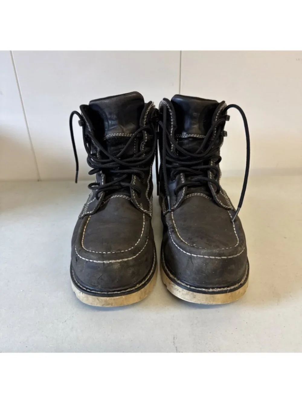 Brunt Marin 6in Black Leather Waterproof Work Boot Boots Composite Comp Toe 9.5
